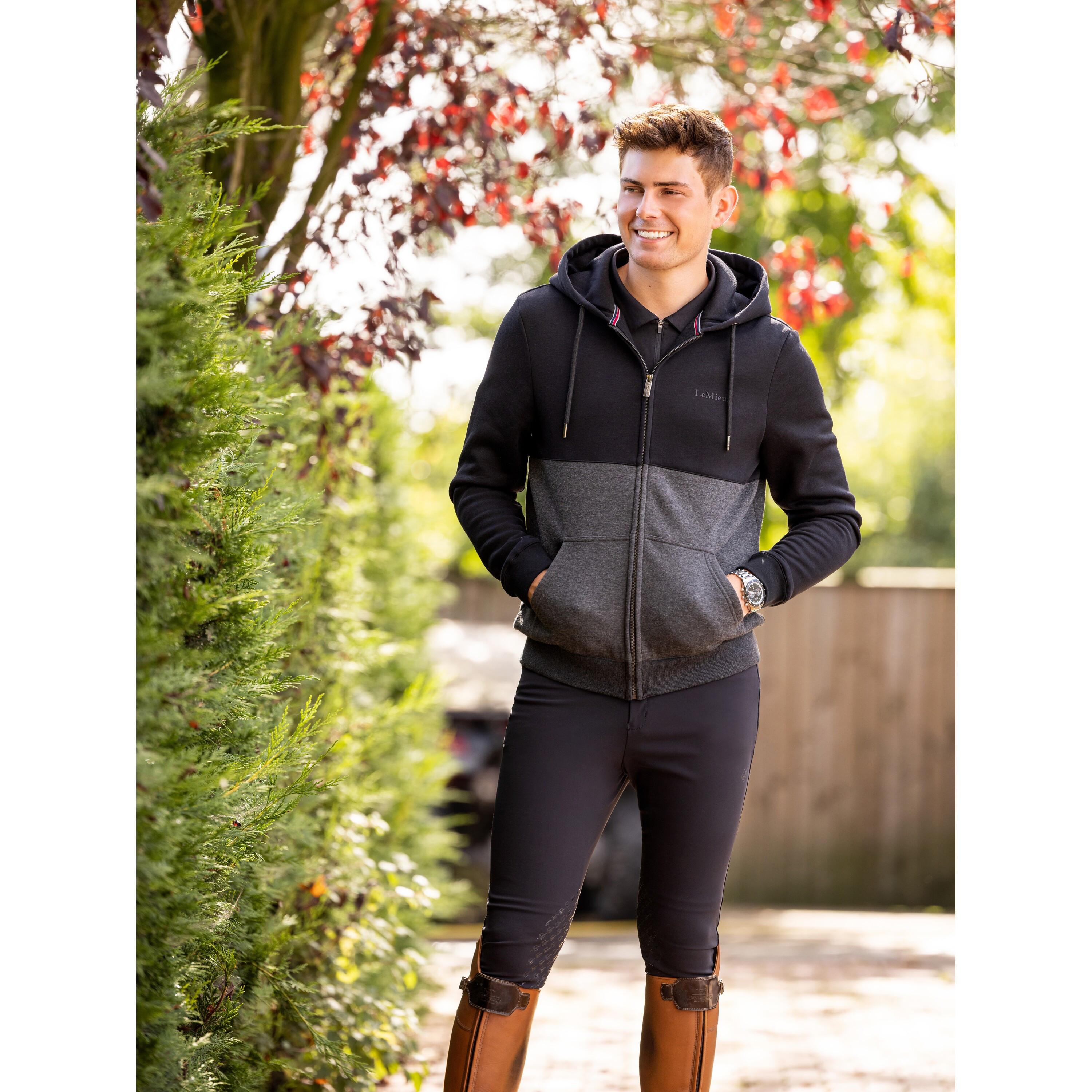 Image of Sweatshirt Reiten Mit Kapuze Und Reißverschluss Marl Herren XL