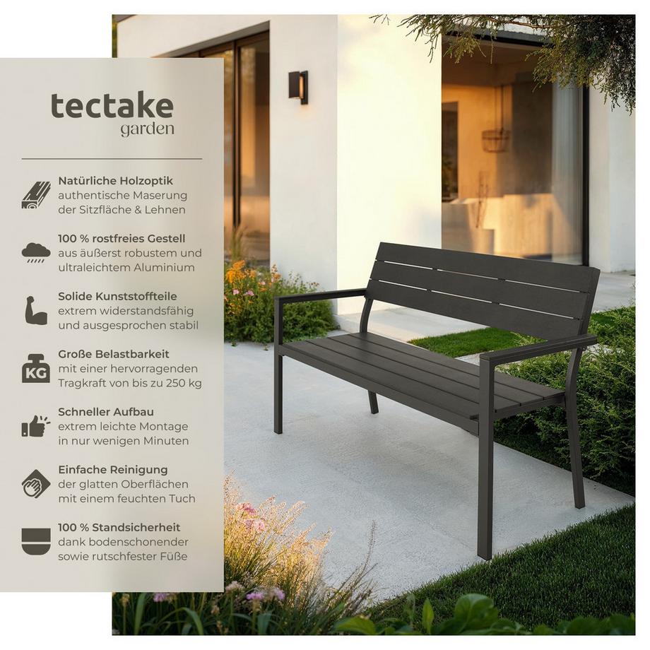 Tectake Banc de jardin LINE 2 places  