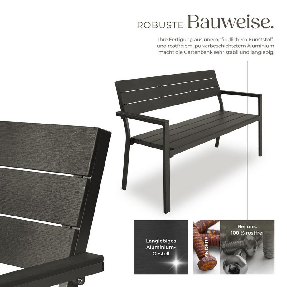 Tectake Banc de jardin LINE 2 places  