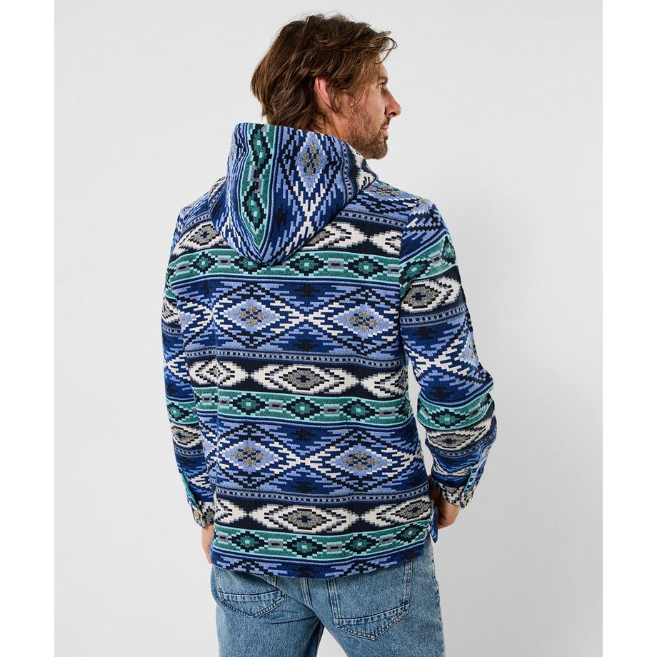 Joe Browns Felpa con Cappuccio a Righe Jacquard  