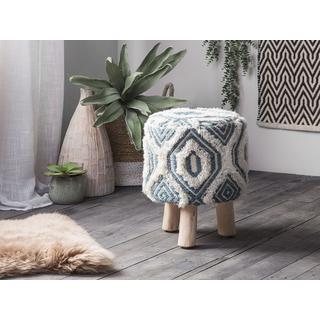 Beliani Hocker aus Baumwolle Boho AGRA  