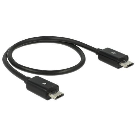 DeLock  83570 câble USB 0,3 m USB 2.0 USB B Noir 