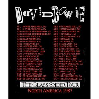 David Bowie  Glass Spider Tour TShirt 