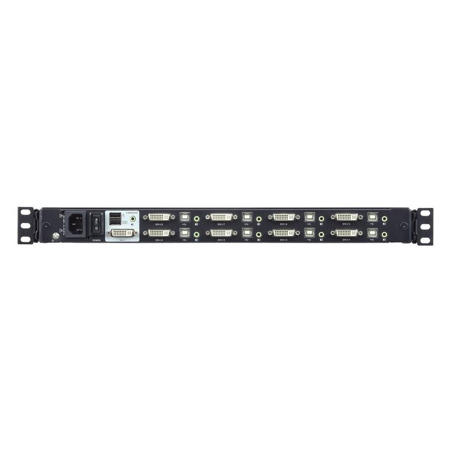 ATEN  CL6708MW switch per keyboard-video-mouse (kvm) Montaggio rack Nero 