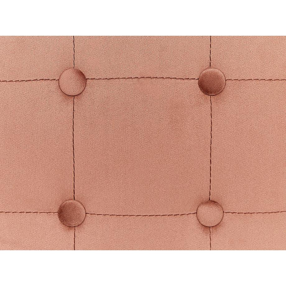 Beliani Pouf en Velours Rétro WISCONSIN  