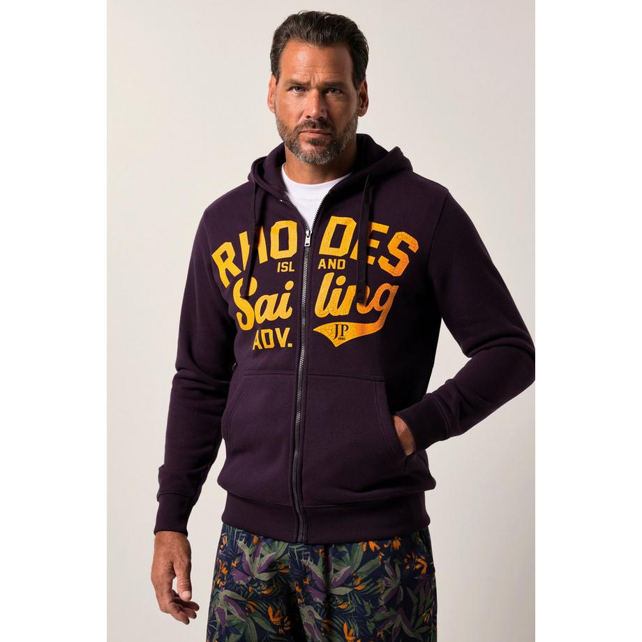 JP1880 Hoodiejacke mit Kapuze und Kängurutasche  