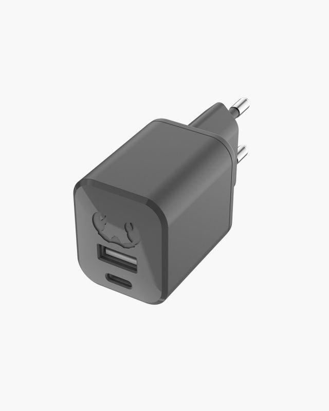 Image of Fresh 'n Rebel 2WC30SG Ladegerät für Mobilgeräte Smartphone, Tablet Grau AC Schnellladung Indoor