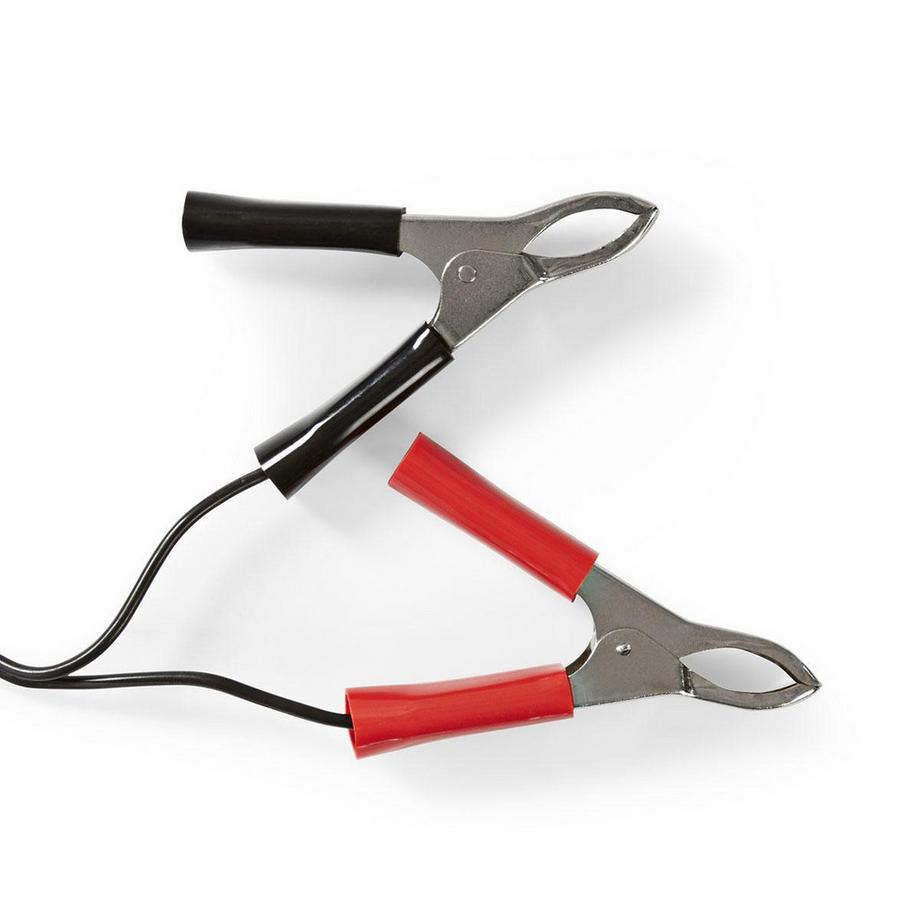 Nedis  Chargeur de batterie plomb-acide | 2.3 / 6.9 / 13.8 V DC | 0.6 A | Charge d'entretien | Euro / Type C (CEE 7/16) | Clips de batterie | Energie de type de batterie : AGM / Plomb Acide / Gel / SLA / VRLA | Noir 