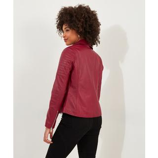 Joe Browns  Himbeerfarbene Bikerjacke aus Leder 