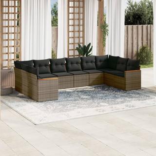 VidaXL set divano da giardino Polirattan  