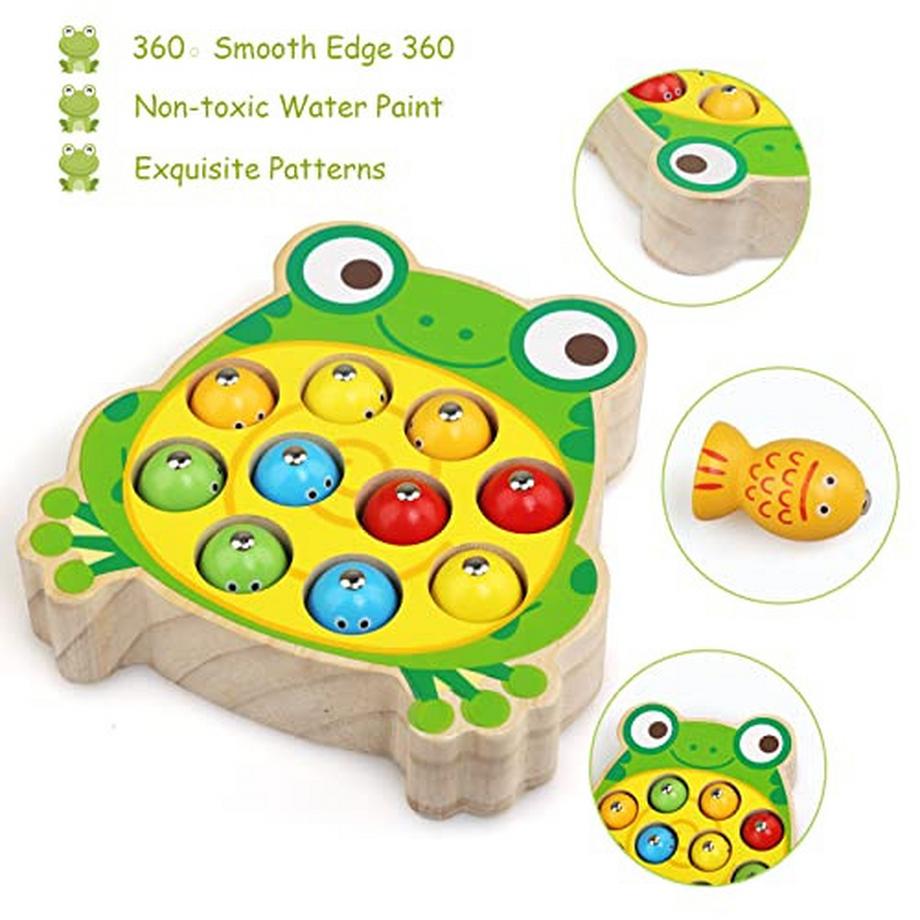 Activity-board  Jouet en bois Jeu de pêche magnétique Jouet en bois, jouet de motricité pour bébé 