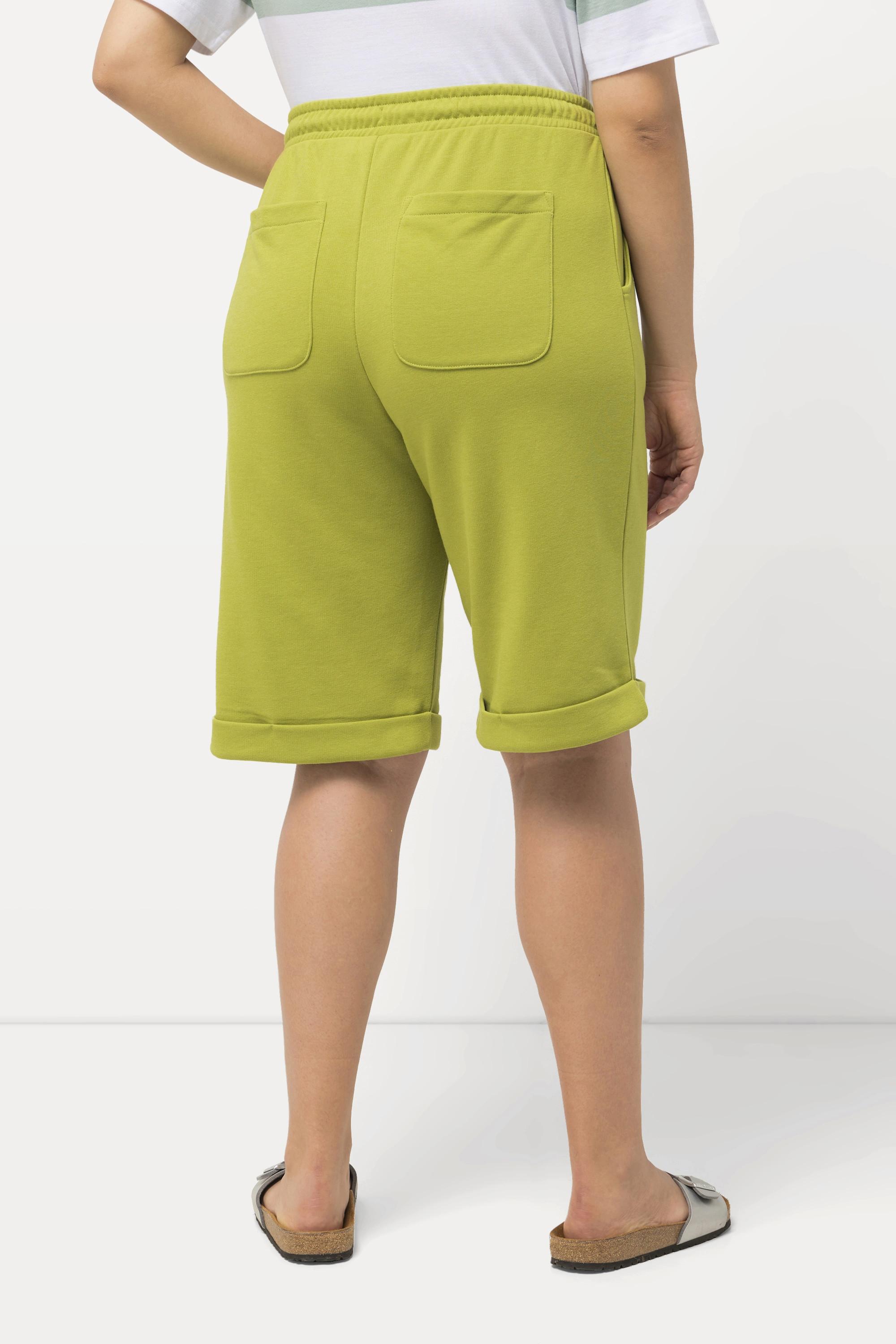 Ulla Popken  Sweatshorts Mary, weites, gerades Bein, Elastikbund 