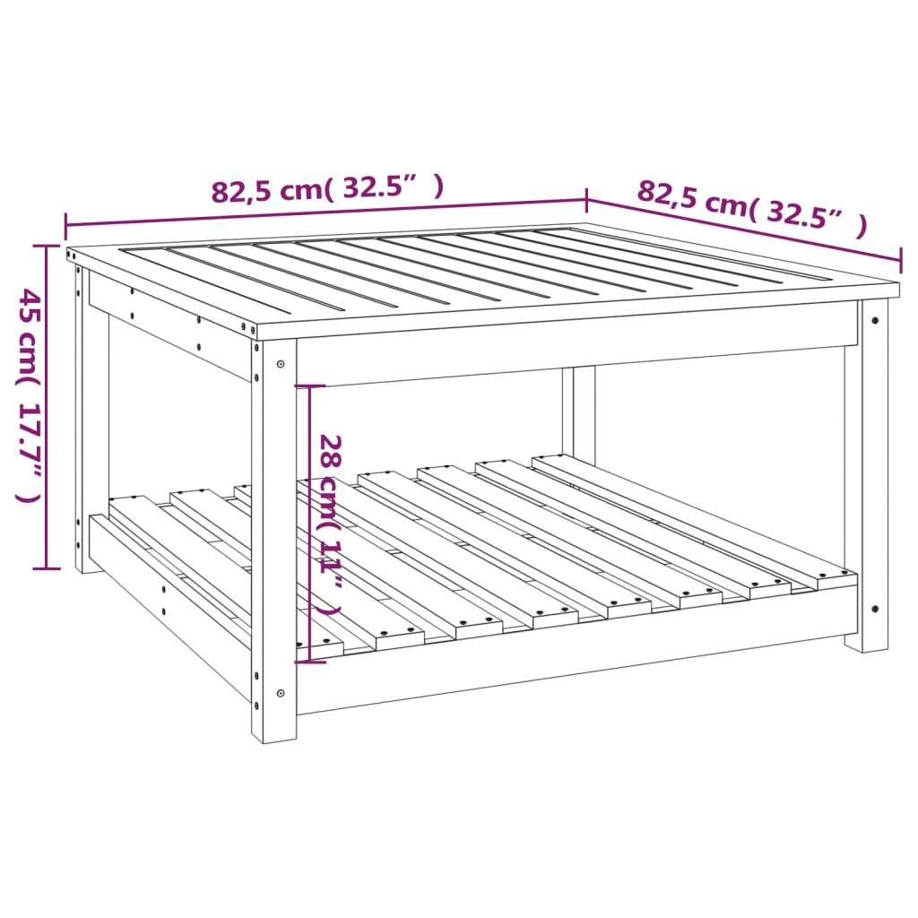 VidaXL Table de jardin bois de pin  