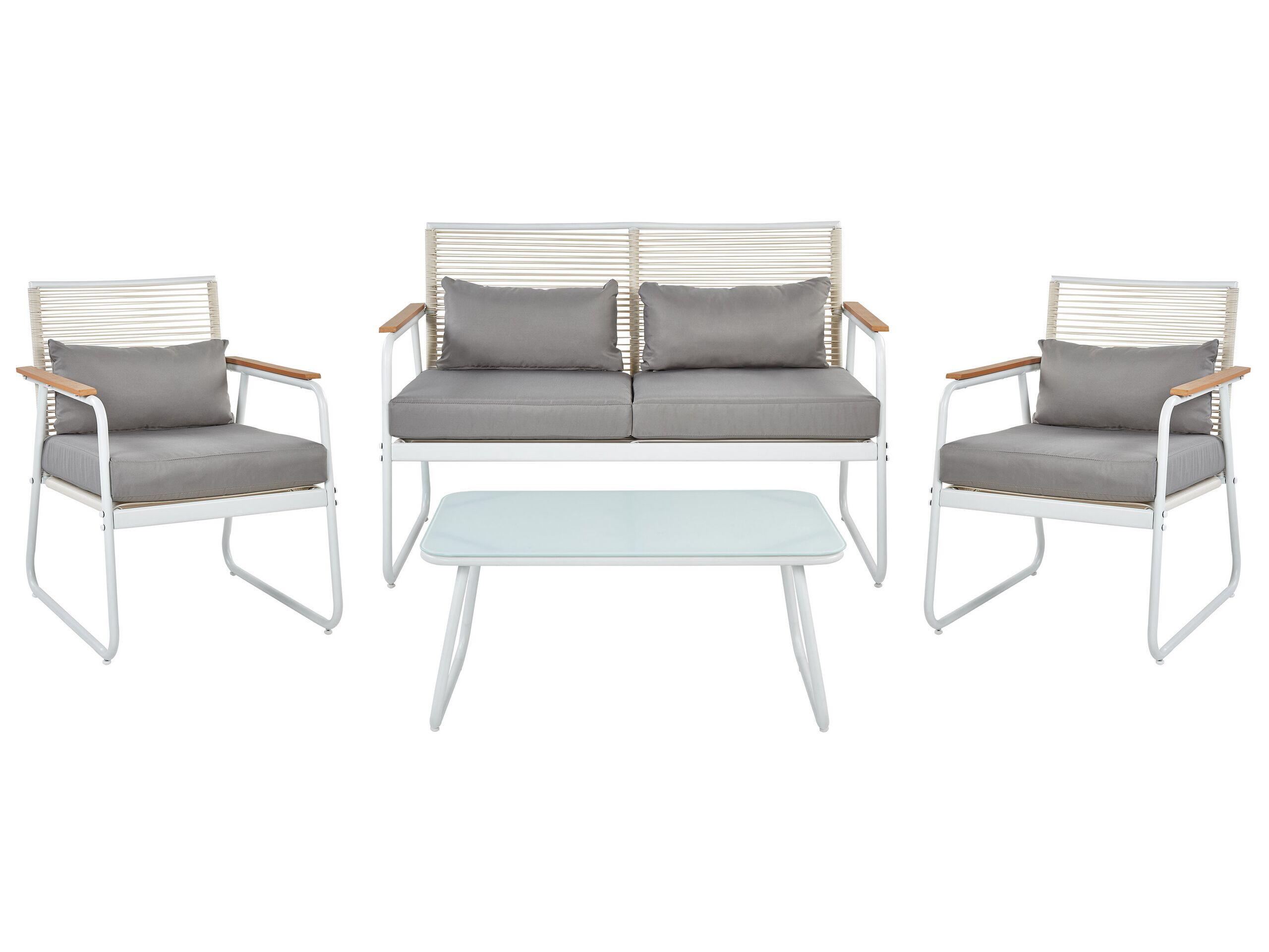 Beliani Lounge Set aus Stahl Modern POMONTE  