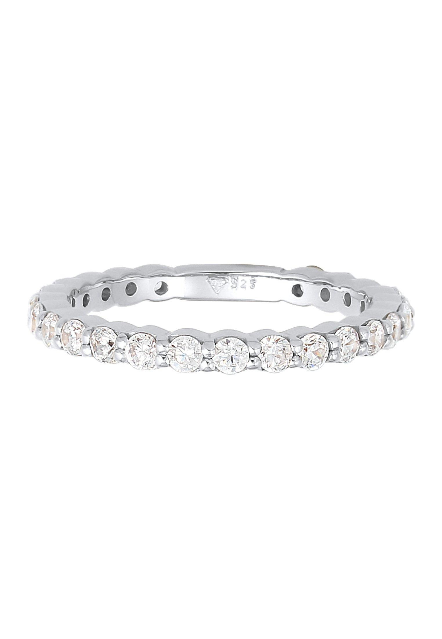 Elli  Ring Memoire Eternity Zirkonia Funkelnd 925 Silber 