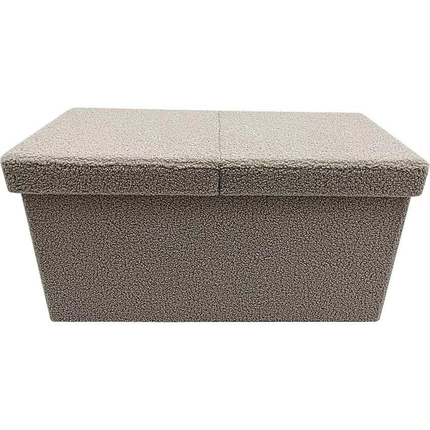 mutoni Pouf con contenitore Joris beige  