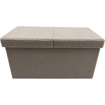 Pouf avec récipient Joris beige