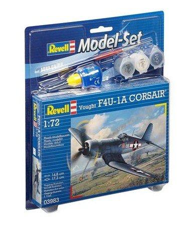 Image of Vought F4U-1D Corsair Starrflügelflugzeug-Modell Montagesatz 1:72 Multicolor