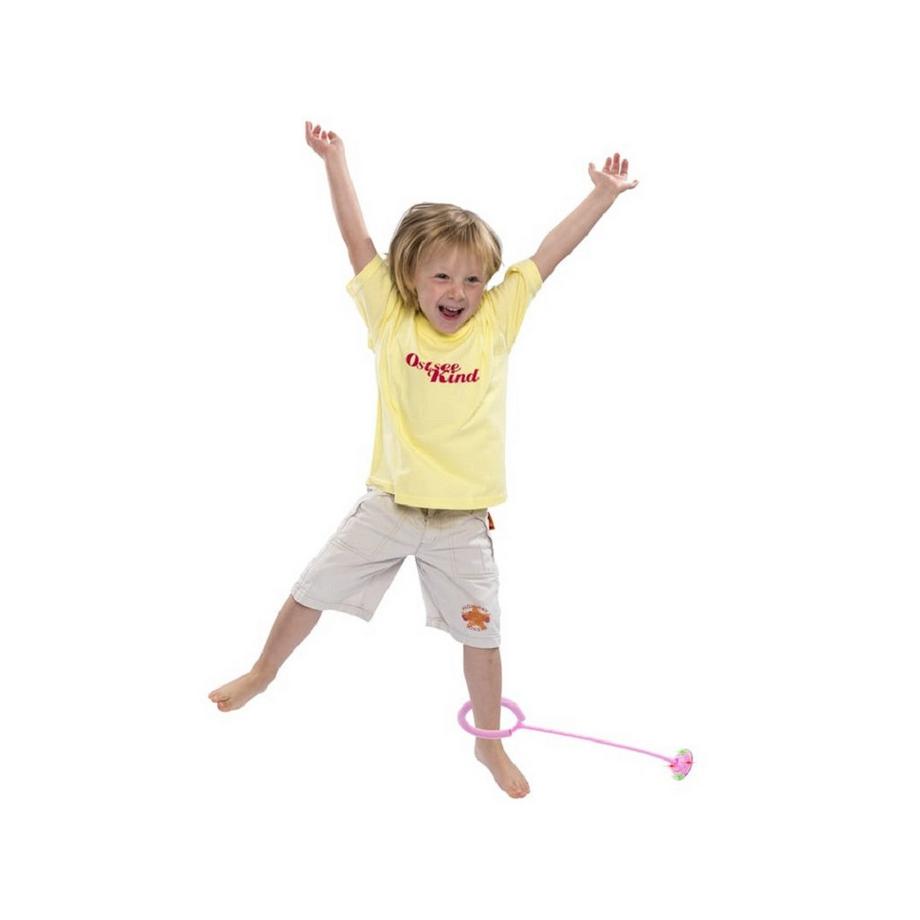 Pricenet  Hula Hop Beinsprungball leuchtende LED rosa 