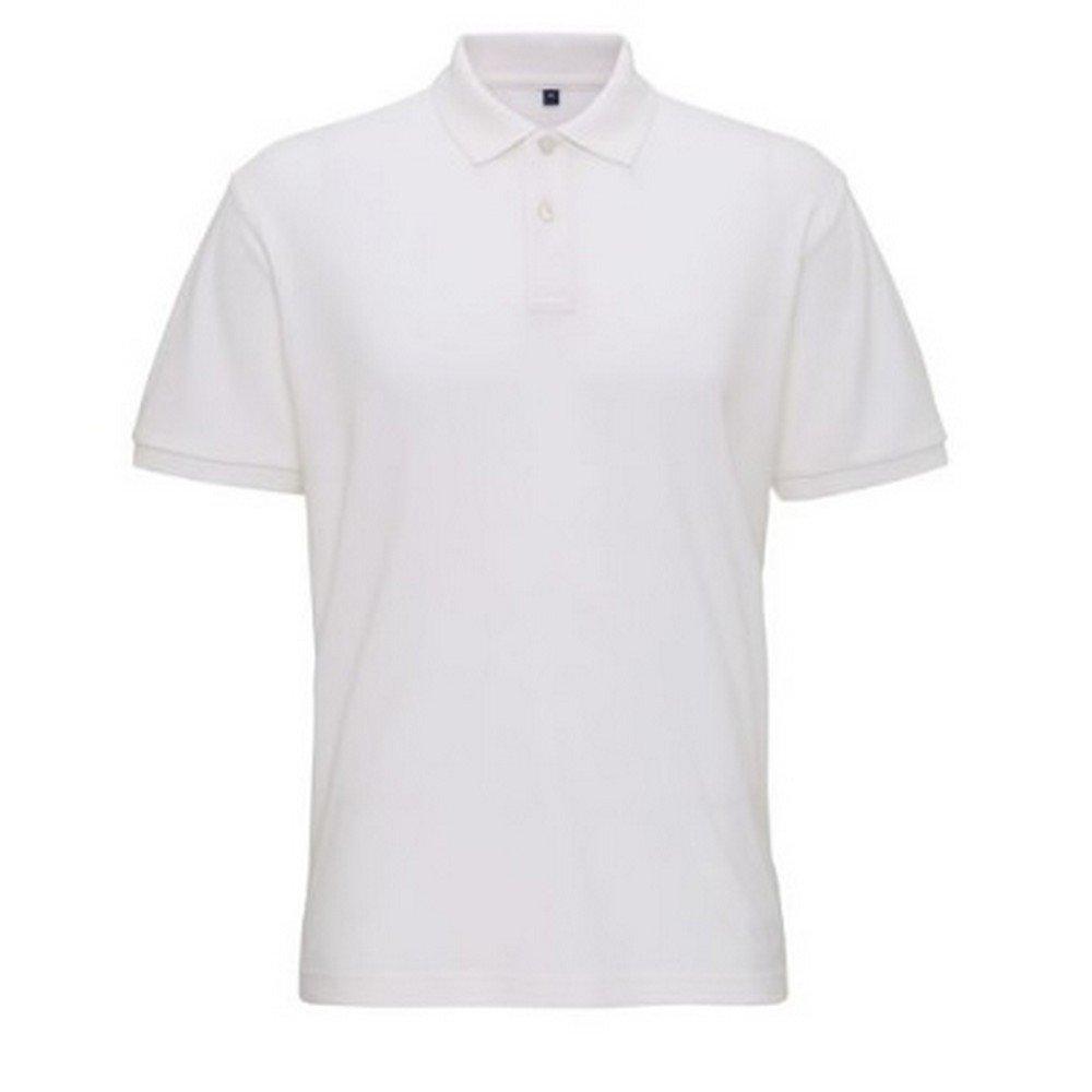 Image of Mens Superweiches Polo Shirt Herren Weiss L