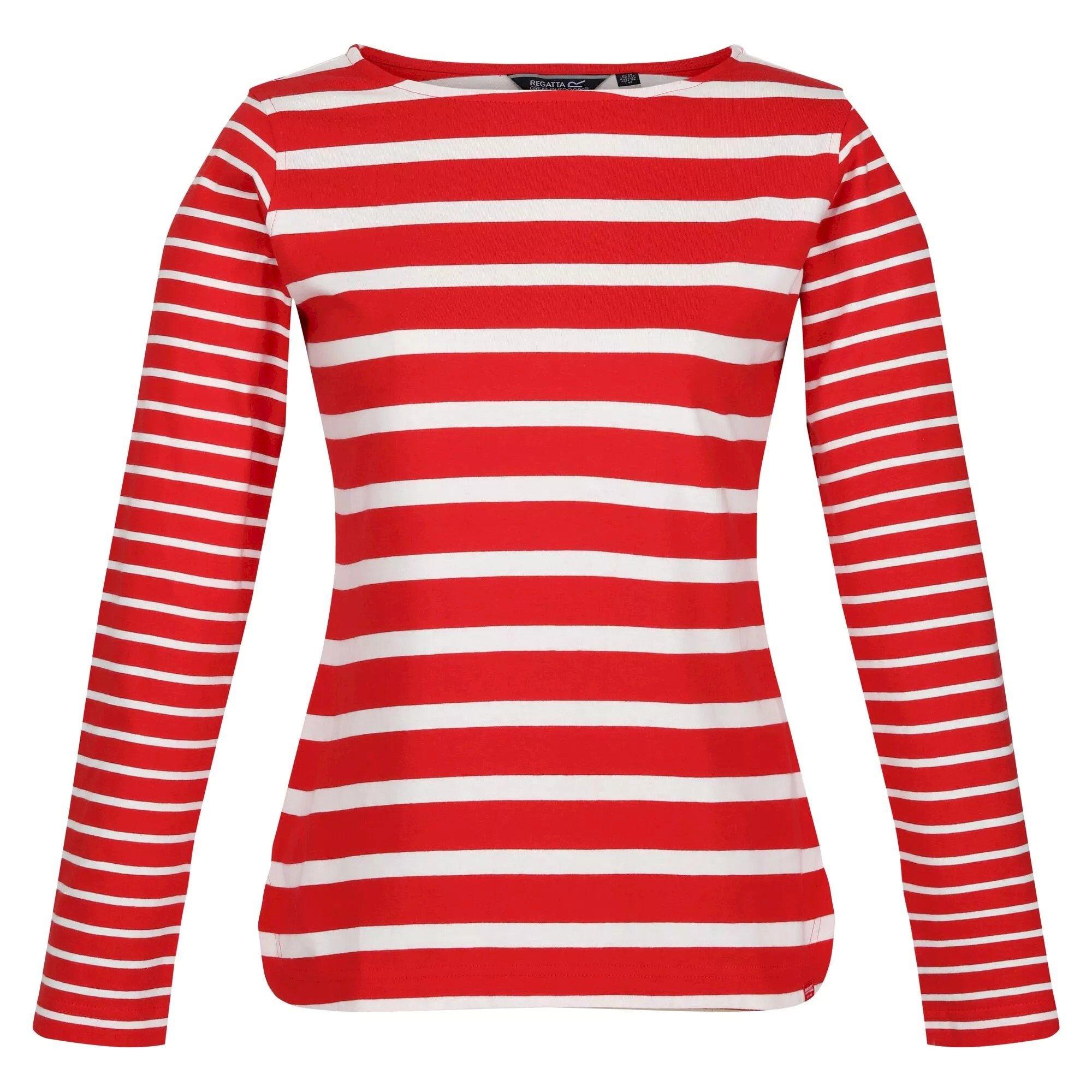 Image of Farida Tshirt Langärmlig Damen Rot Bunt 40