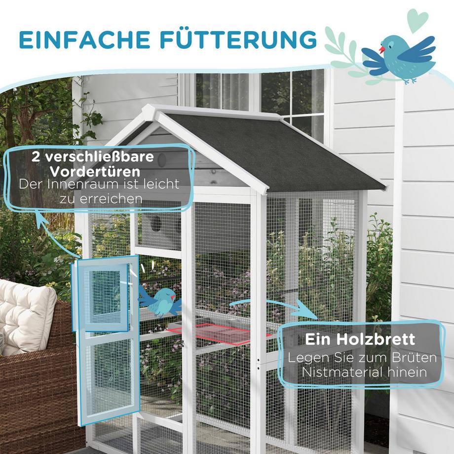 PawHut  Volière à oiseaux 