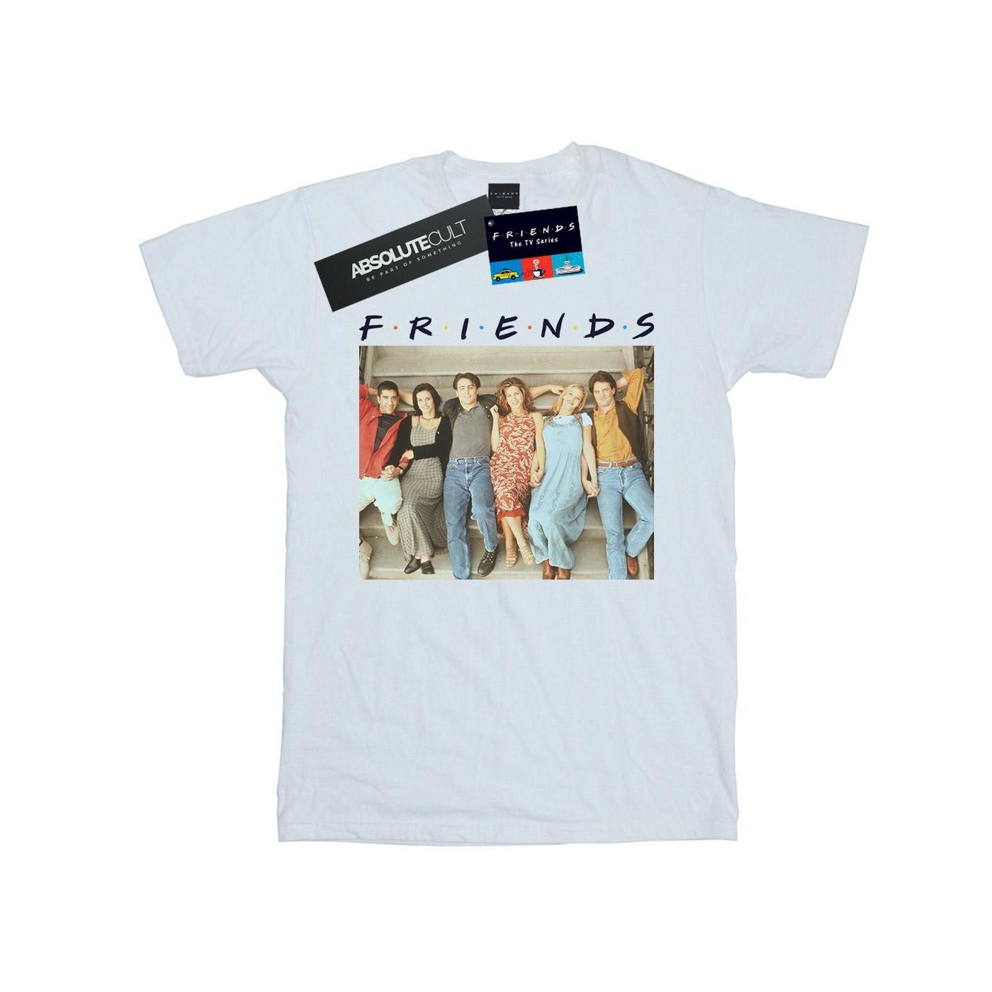 Image of Group Photo Stairs Tshirt Mädchen Weiss 140/146