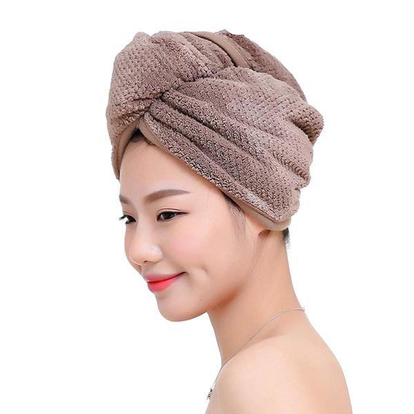 Image of Handtuch, Turban - Braun Damen ONE SIZE