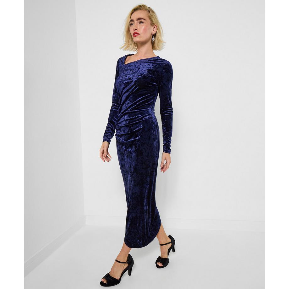 Joe Browns Samtkleid Asymmetrischer Saum  