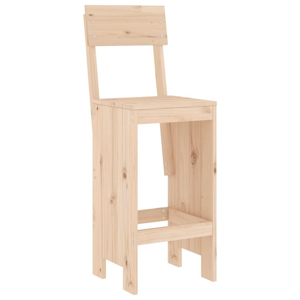 VidaXL Tabouret de bar bois de pin  