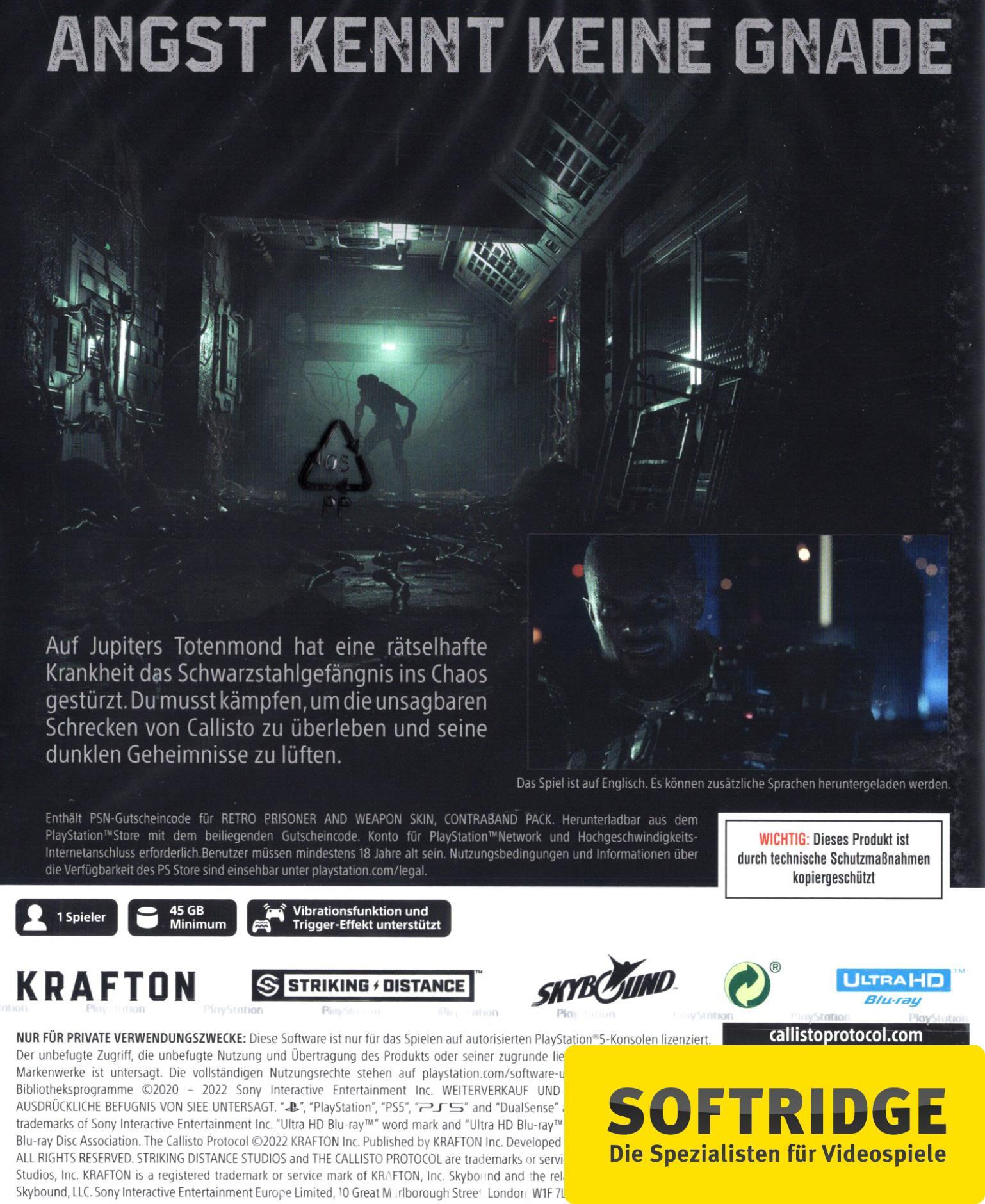 GAME  The Callisto Protocol Day One Edition 