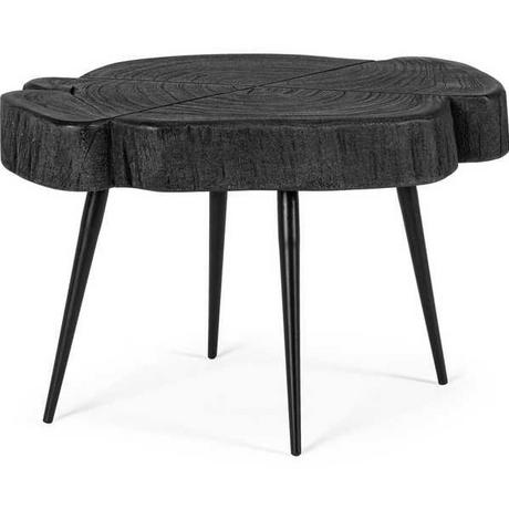 mutoni Table d'appoint Zakia Noir S 46x30  