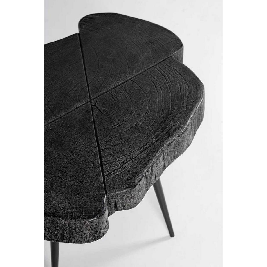 mutoni Table d&#039;appoint Zakia Noir S 46x30  