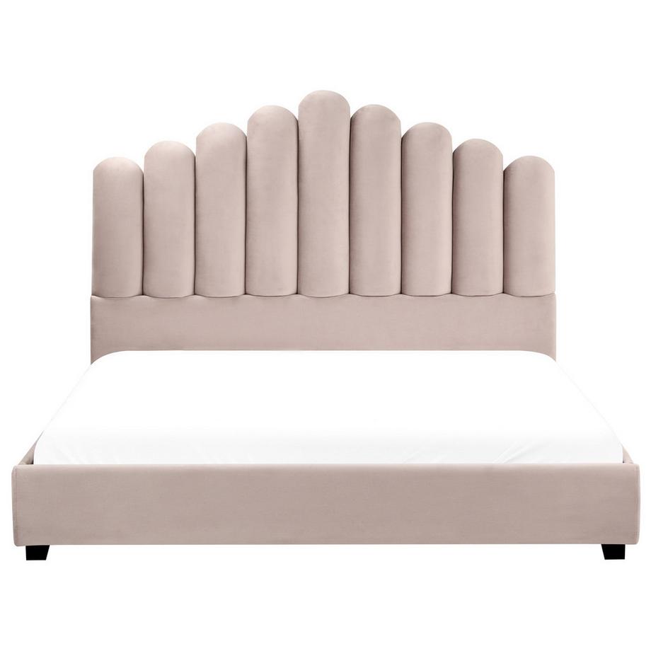 Beliani Letto en Velluto Glamour VINCENNES  