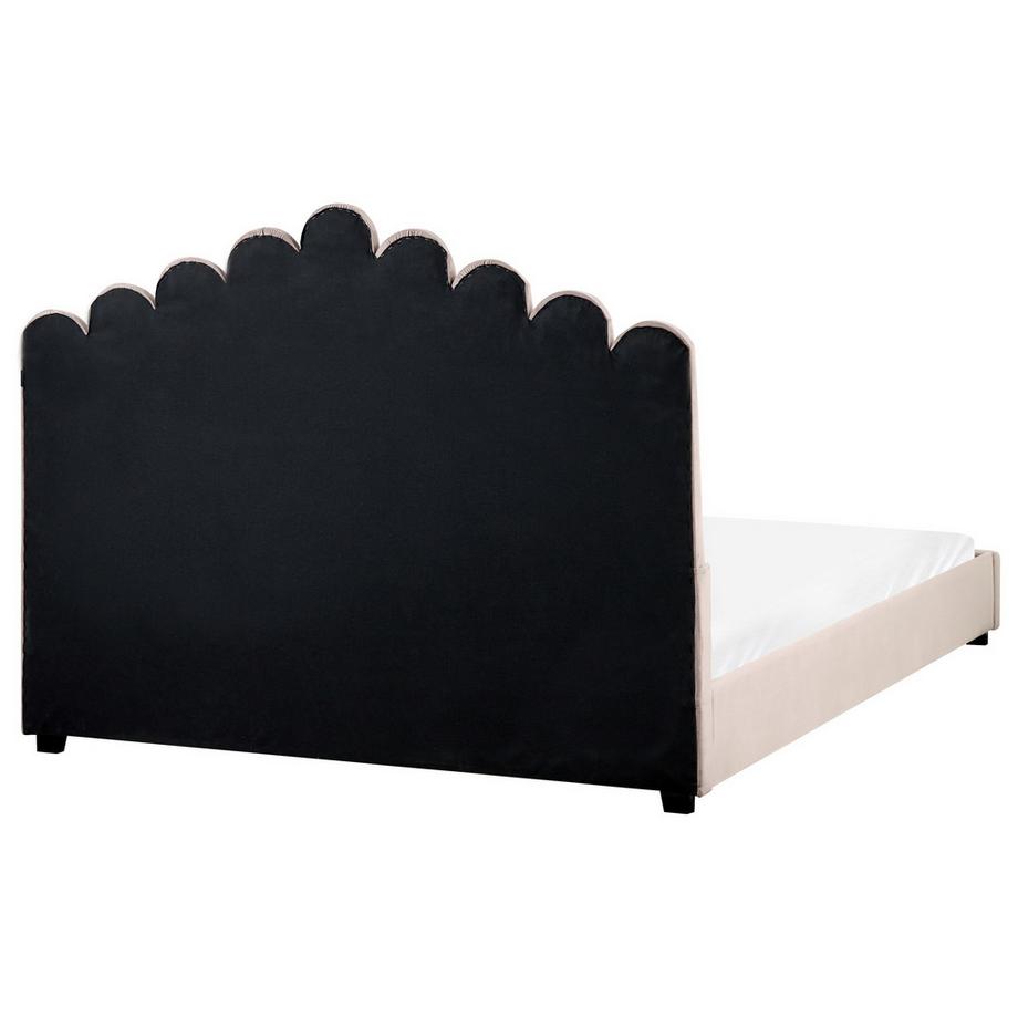 Beliani Letto en Velluto Glamour VINCENNES  