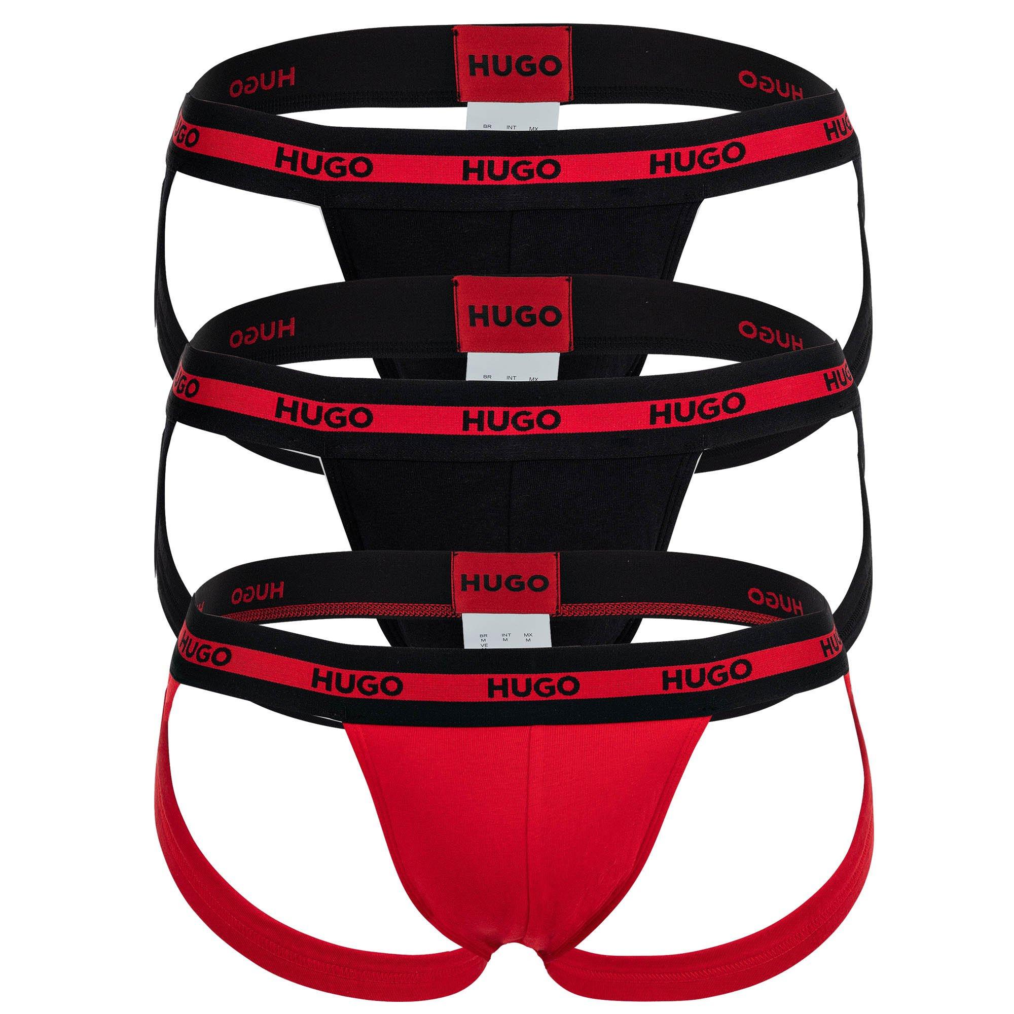 HUGO  Jockstrap  Paquet de 3 Stretch-JOCKSTRAP TRIPLET PLANET 