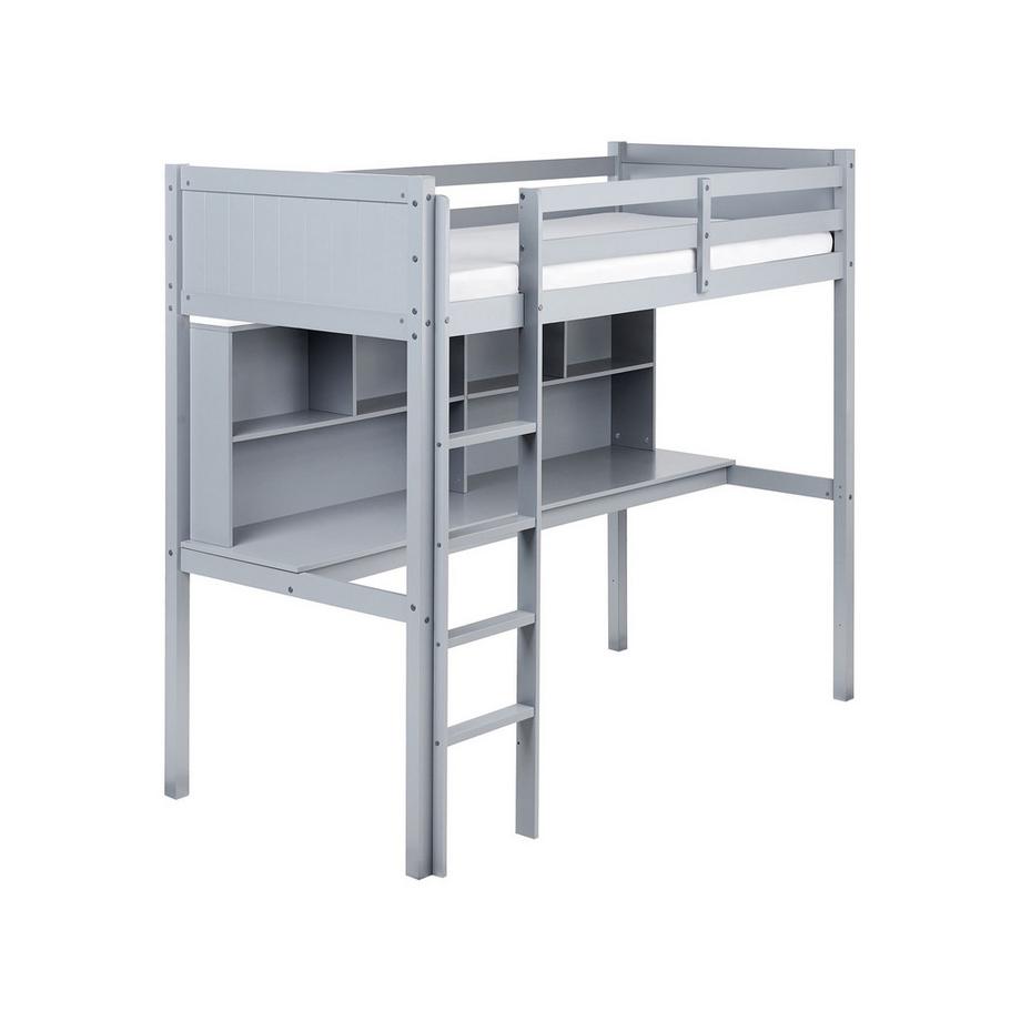 Letto matrimoniale alto con scrivania en Legno di pino  FOUCAMONT