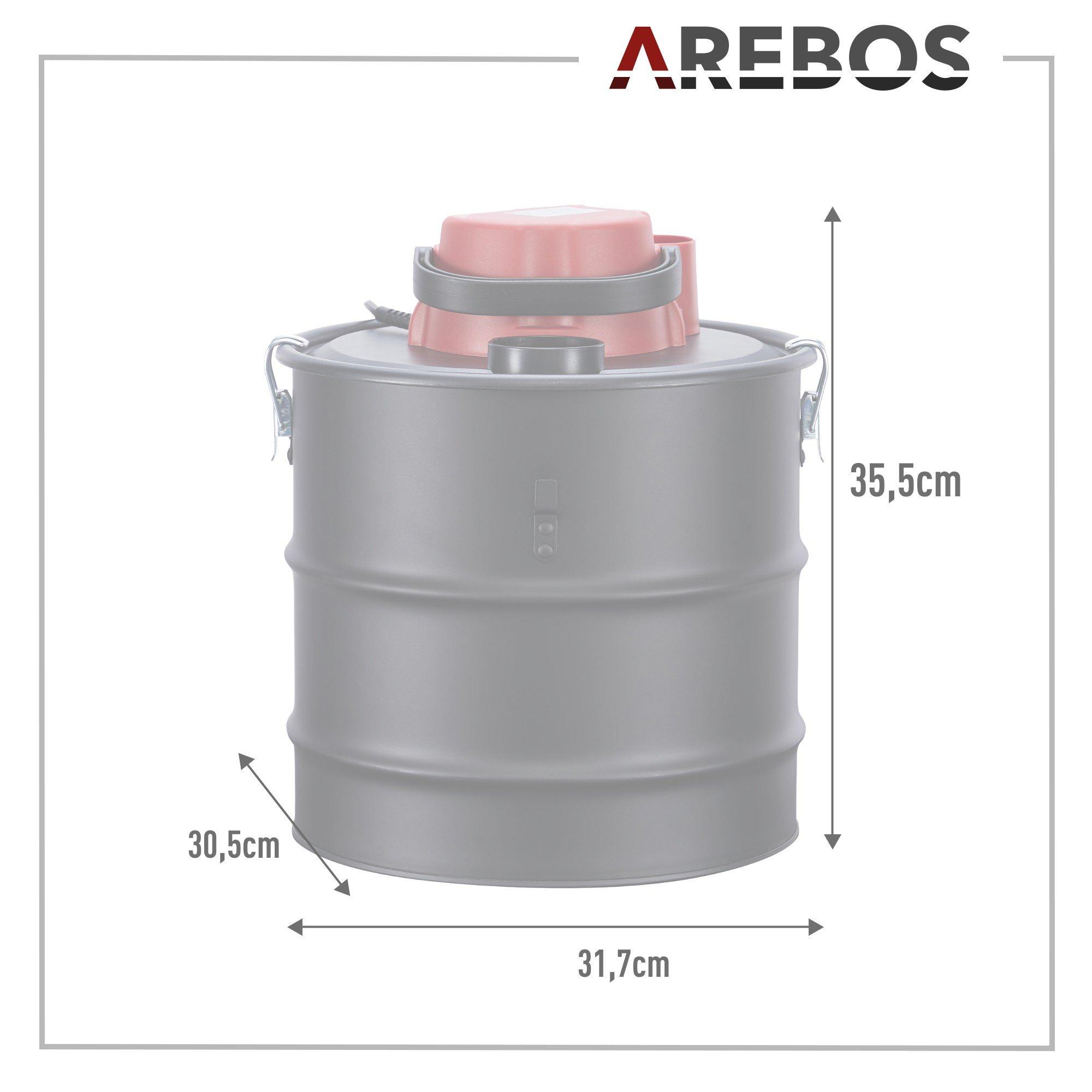 Arebos Aspirapolvere ECO per ceneri Aspiratore a camino 1000W | 15L  