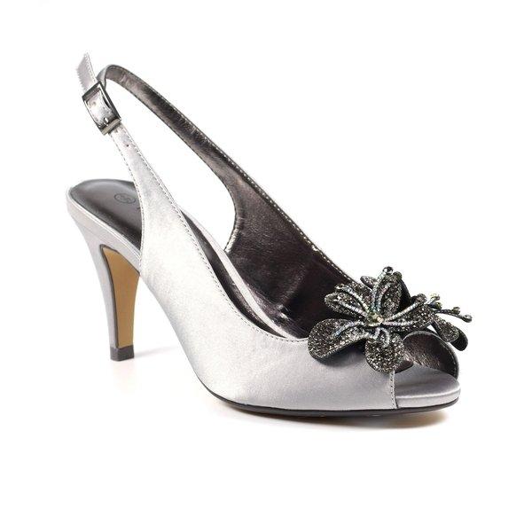 Image of Pumps Ankara, Satin Damen Grau 40