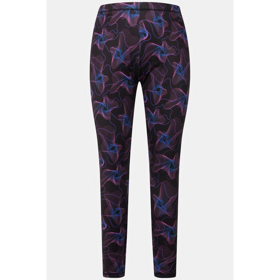 Ulla Popken Legging fonctionnel motif vague séchage rapide recyclé  