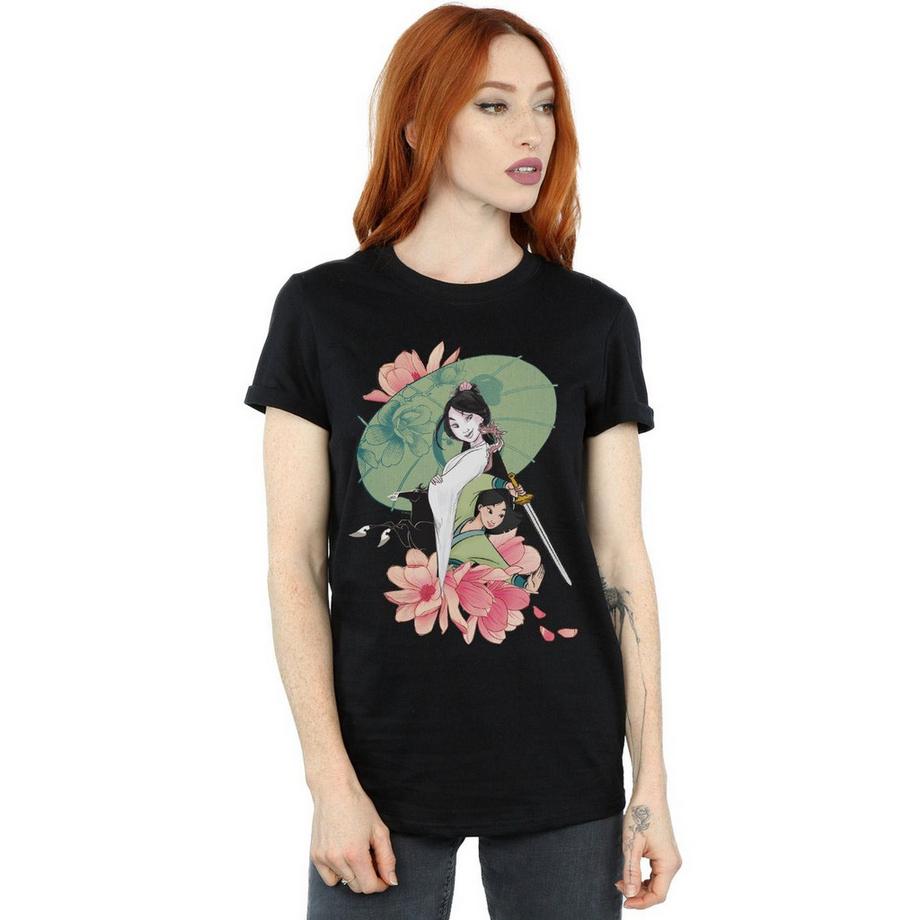 Disney Mulan T-Shirt Fleuri  