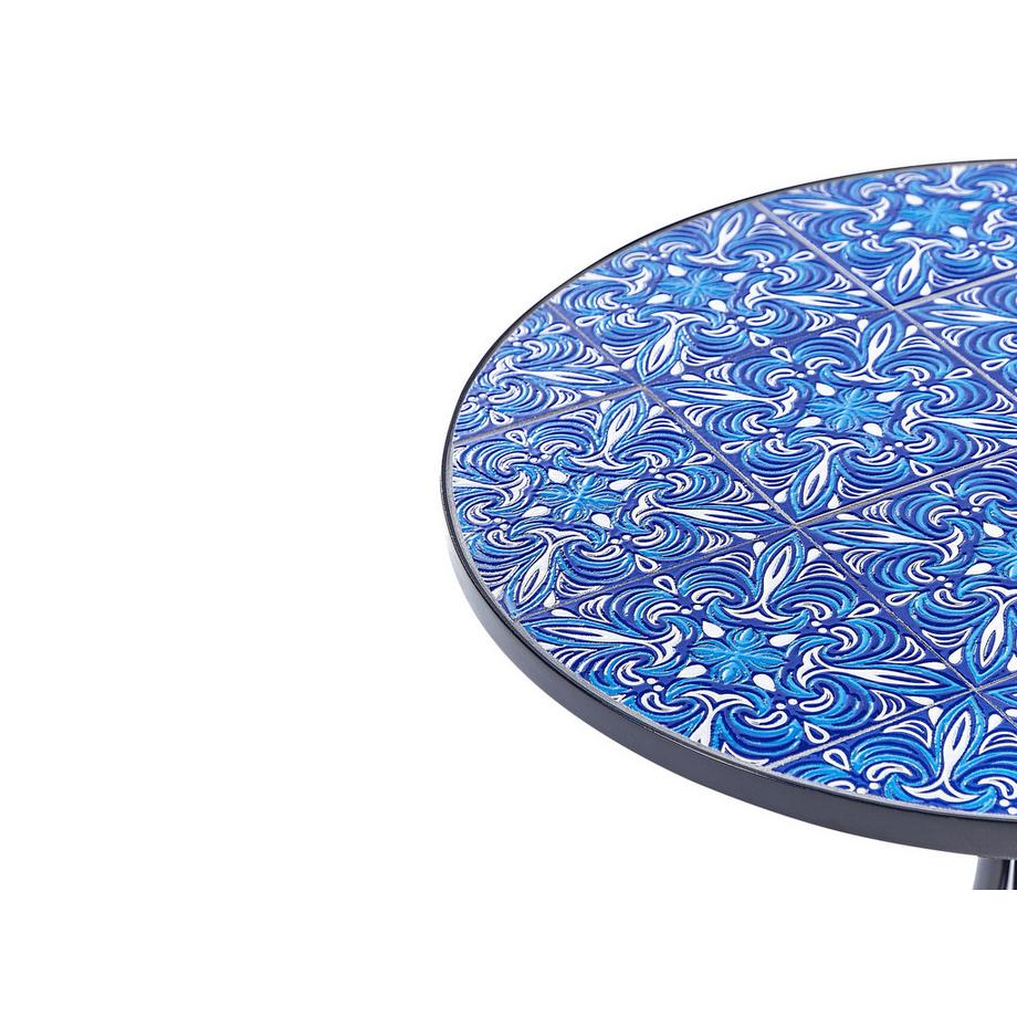 Beliani Outdoor Bistrotisch aus Eisen Retro CIGLIANO  