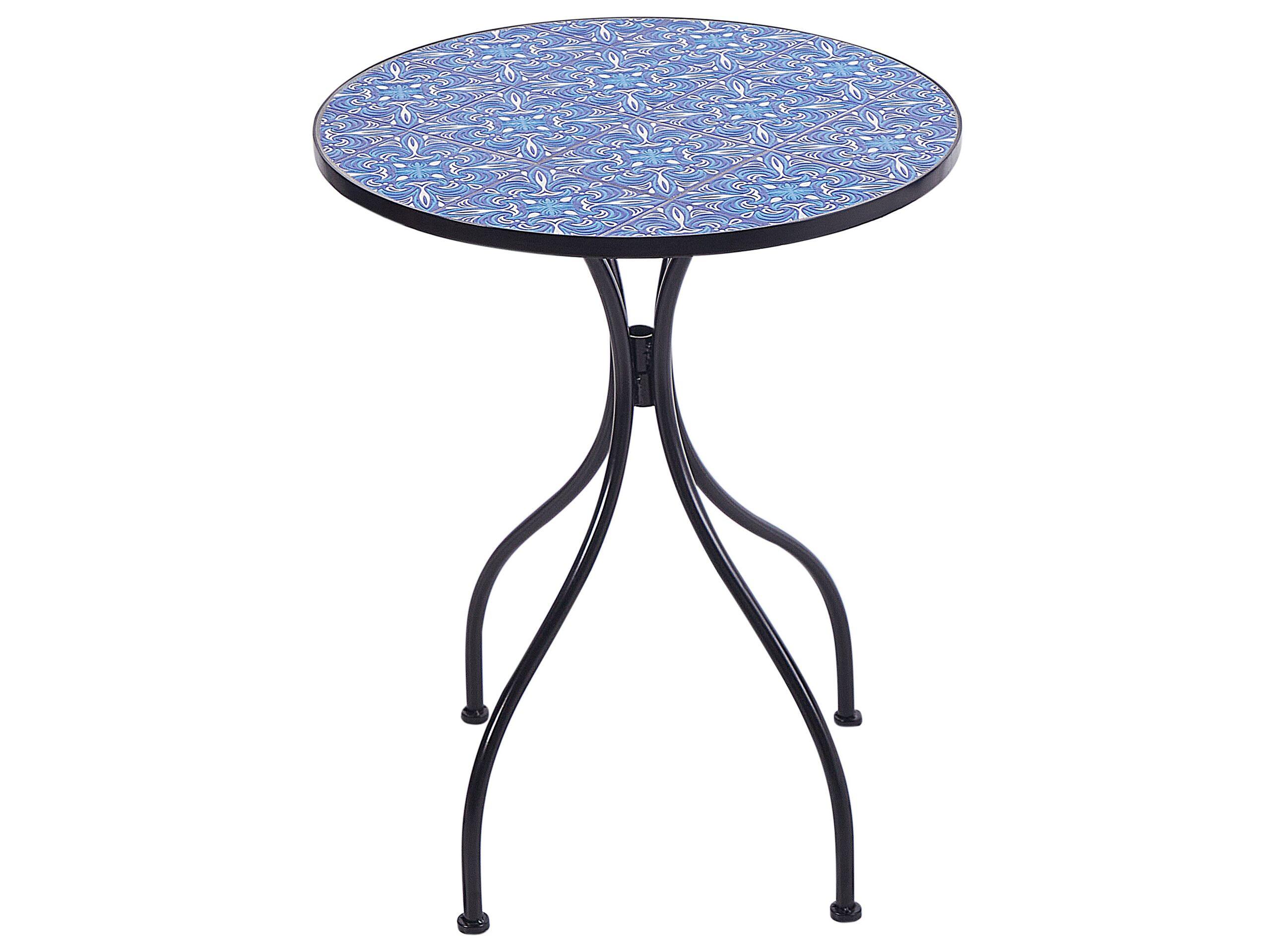 Beliani Table de jardin en Métal Rétro CIGLIANO  