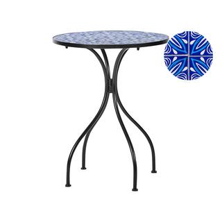 Beliani Table de jardin en Métal Rétro CIGLIANO  