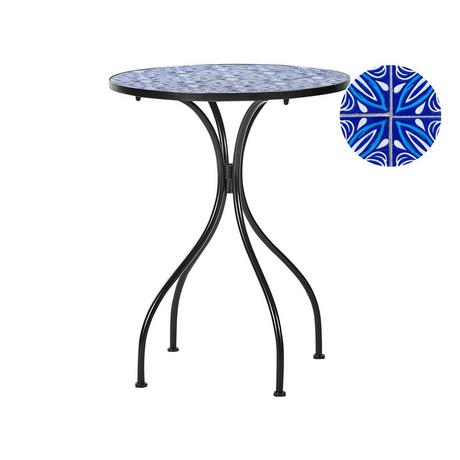 Beliani Table de jardin en Métal Rétro CIGLIANO  