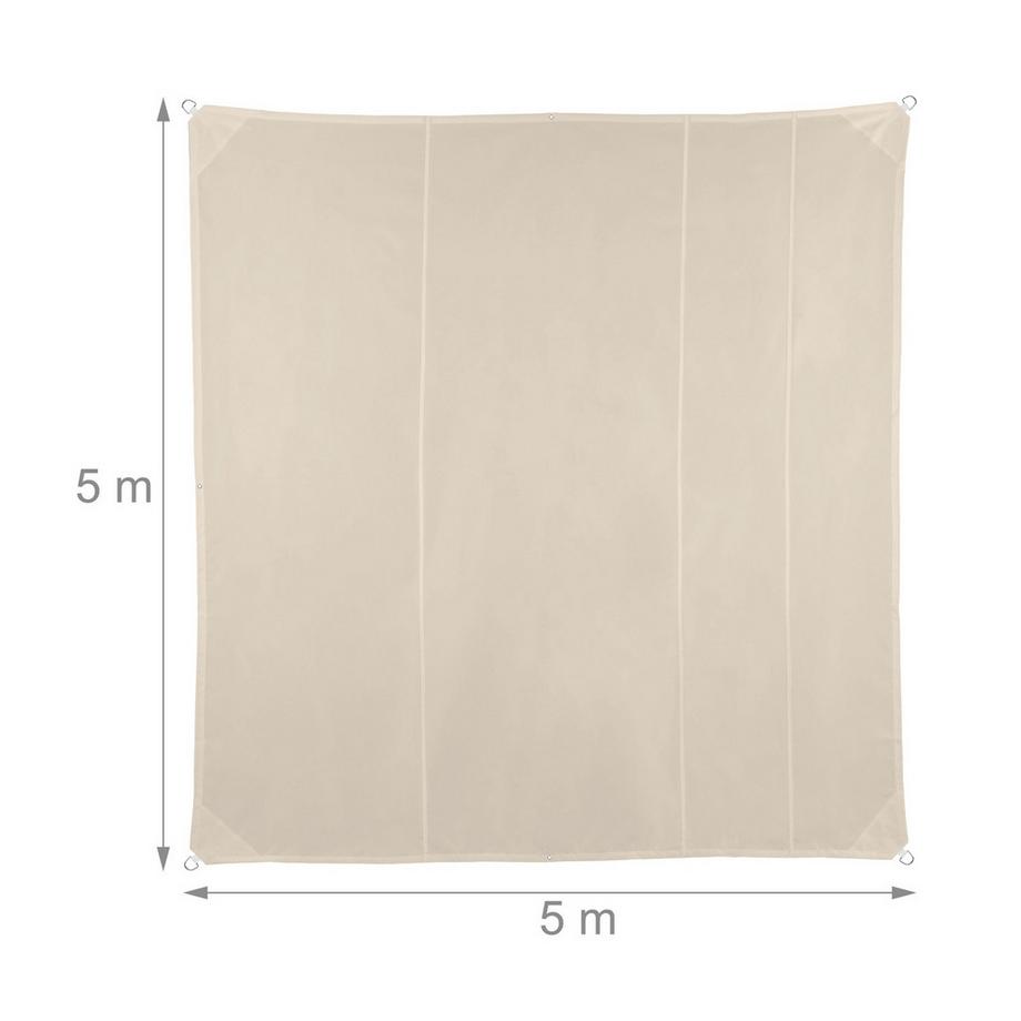 Northix Beiges UV-Schutz-Sonnensegel  