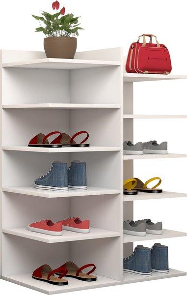 Image of XXL Holz Großer Schuhschrank Schuhkommode Schuhregal Groß Enosa 12 Fächer XXL Holz Großer Schuhschrank Schuhkommode Schuhregal Groß Enosa 12 Fächer