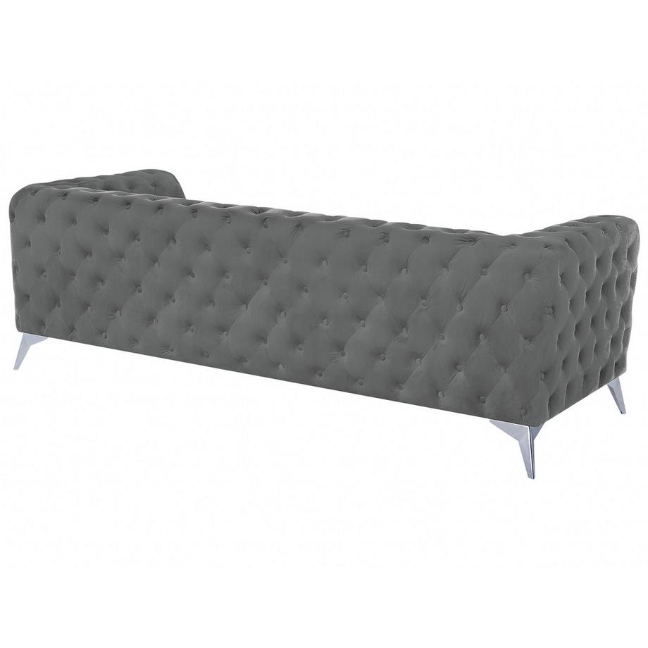 Beliani 3 Sitzer Sofa aus Samtstoff Klassisch SOTRA  