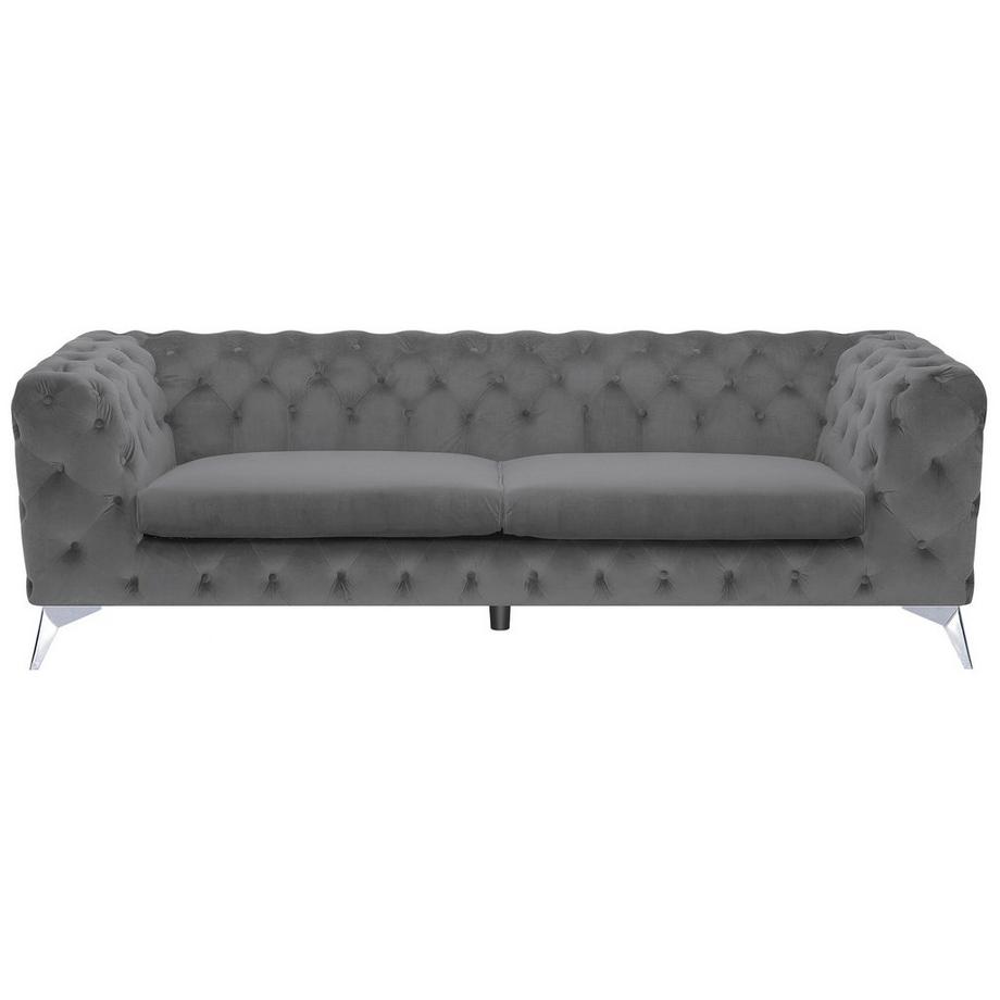 3 Sitzer Sofa aus Samtstoff Klassisch SOTRA