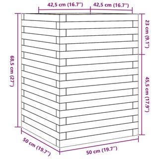 VidaXL fioriera da giardino Legno di pino  